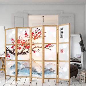 Paravent japonais - Style: Fuji Mountain II