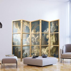 Paravent japonais - Sun and Shadows: A Theatrical Display of Nature High Above the Earth