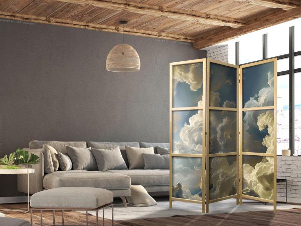 Paravent japonais - Sun and Shadows: A Theatrical Display of Nature High Above the Earth