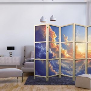 Paravent japonais - Sunset Over a Cloudy Sea: A Wonderful Symphony of Colors