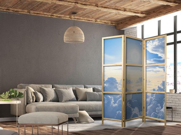 Paravent japonais - Symphony of Light: Sun and Clouds Collaborating on a Beautiful Sky