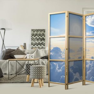 Paravent japonais - Symphony of Light: Sun and Clouds Collaborating on a Beautiful Sky