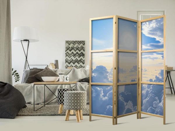 Paravent japonais - Symphony of Light: Sun and Clouds Collaborating on a Beautiful Sky