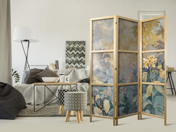 Paravent japonais - Tapestry Pattern with Meadow and Flowers - Kilim with a Spring Motif Paravent japonais - Tapestry Pattern with Meadow and Flowers - Kilim with a Spring Motif