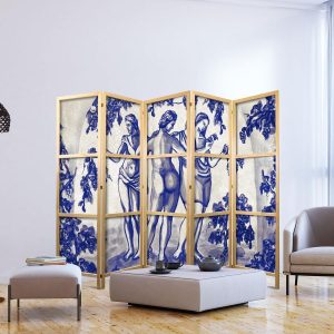 Paravent japonais - The Three Graces - Women Among Vineyards Inspired by Ancient Painting