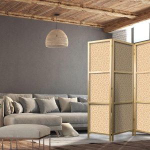 Paravent japonais - Tiny Dots - Optimistic Pattern in Peach Colors