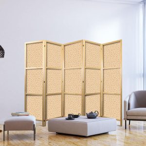 Paravent japonais - Tiny Dots - Optimistic Pattern in Peach Colors