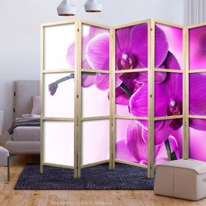 Paravent japonais - Violet Orchids II