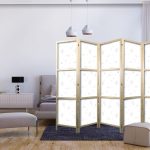 Paravent japonais - Watercolor - Airplanes and Balloons Painted on a White Sky Background