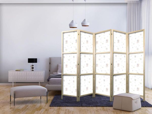 Paravent japonais - Watercolor - Colorful Balloons and Airships Against Colorful Clouds