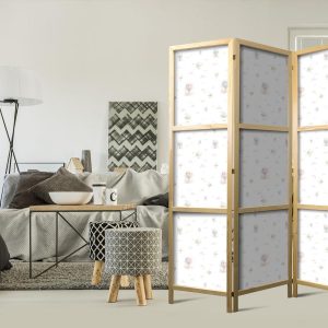 Paravent japonais - Watercolor - Colorful Balloons and Airships Against Colorful Clouds