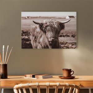 Tableau - A Scottish Cow in Sepia