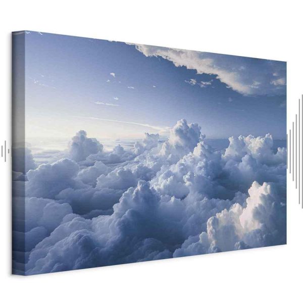 Tableau - Aerial Landscapes: Rays Lighting Up Fluffy Cloud Formations Tableau - Aerial Landscapes: Rays Lighting Up Fluffy Cloud Formations