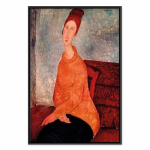 Tableau - Amedeo Modigliani – Jeanne Hebuterne in a Yellow Sweater