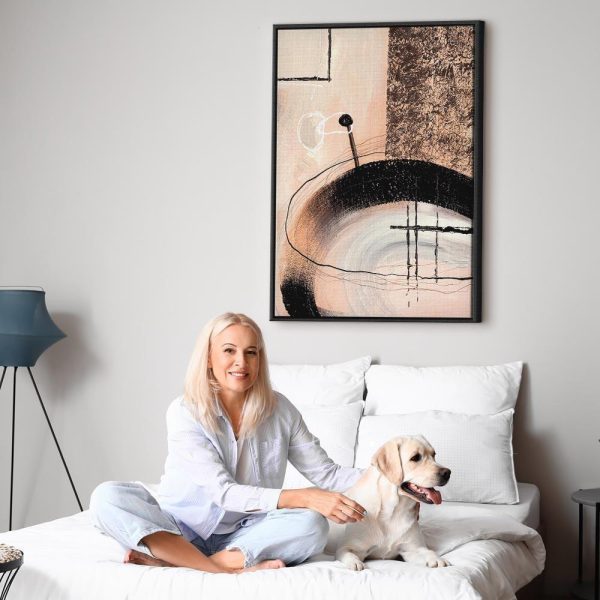 Tableau - Art of Shapes (1-part) - Hand-Painted Abstract Artwork