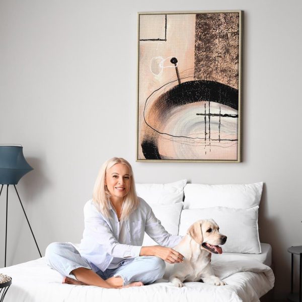 Tableau - Art of Shapes (1-part) - Hand-Painted Abstract Artwork