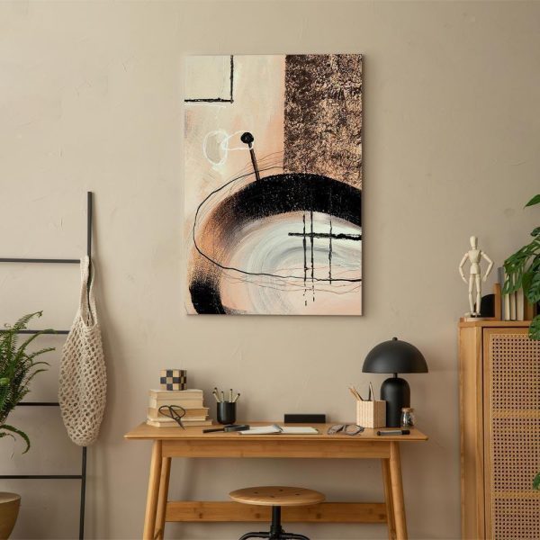 Tableau - Art of Shapes (1-part) - Hand-Painted Abstract Artwork