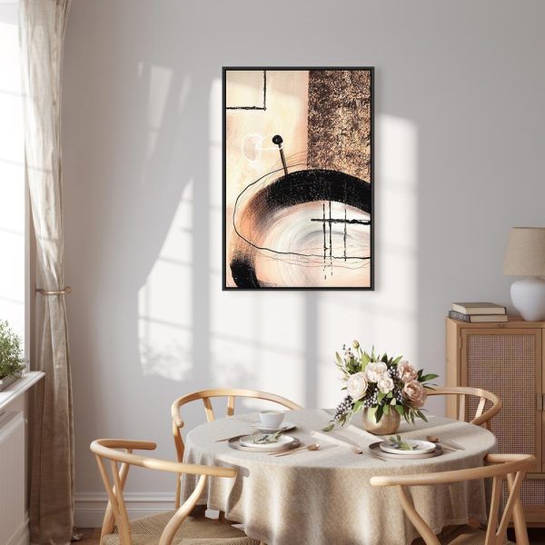 Tableau - Art of Shapes (1-part) - Hand-Painted Abstract Artwork