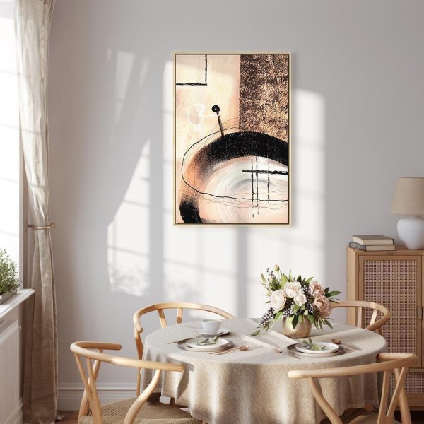 Tableau - Art of Shapes (1-part) - Hand-Painted Abstract Artwork