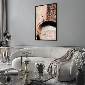 Tableau - Art of Shapes (1-part) - Hand-Painted Abstract Artwork