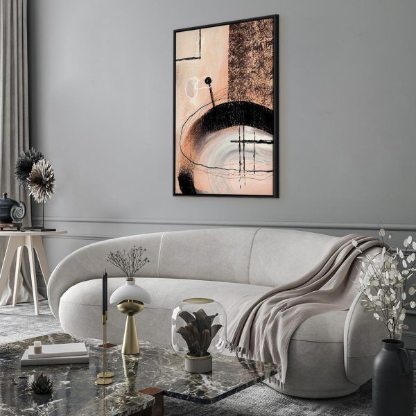 Tableau - Art of Shapes (1-part) - Hand-Painted Abstract Artwork