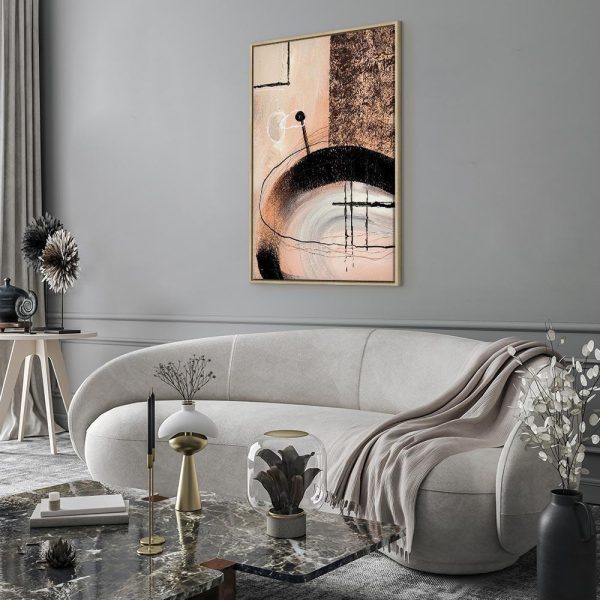 Tableau - Art of Shapes (1-part) - Hand-Painted Abstract Artwork