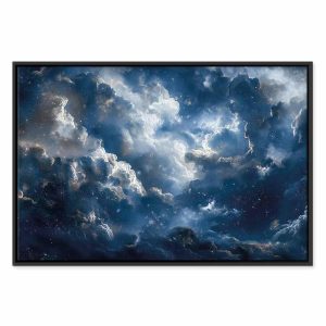 Tableau - Astronomical Wonders: Clouds and Stars in Harmonious Combination
