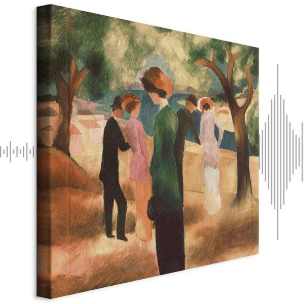 Tableau - August Macke – Lady in Green Jacket Tableau - August Macke – Lady in Green Jacket