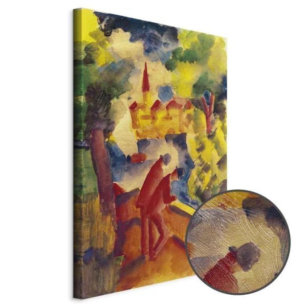 Tableau - August Macke – Men on the Road by the Lake