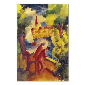 Tableau - August Macke – Men on the Road by the Lake