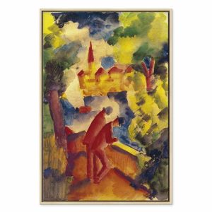 Tableau - August Macke – Men on the Road by the Lake