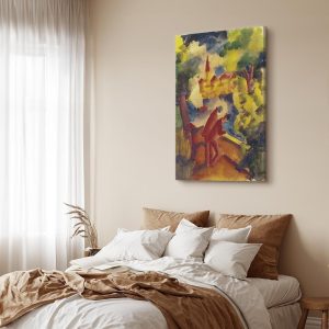 Tableau - August Macke – Men on the Road by the Lake