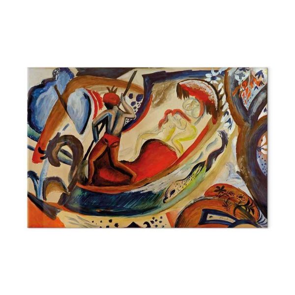 Tableau - August Macke – Nackte Mädchen in der Barke