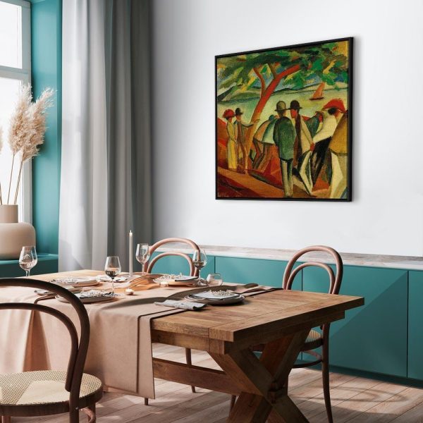 Tableau - August Macke – Spaziergänger am See