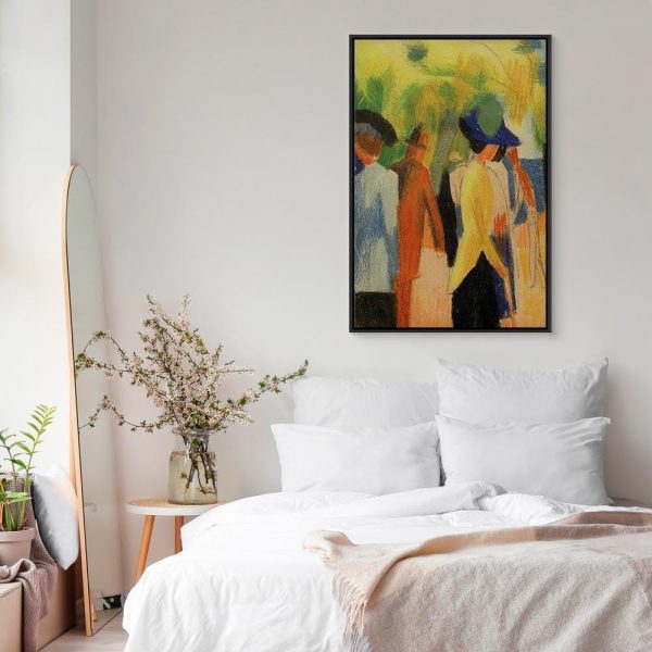 Tableau - August Macke – Walker under trees (Walker in the park)