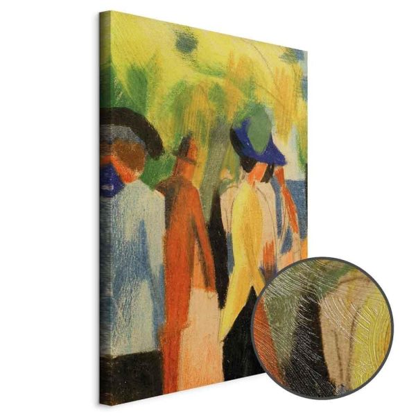 Tableau - August Macke – Walker under trees (Walker in the park)