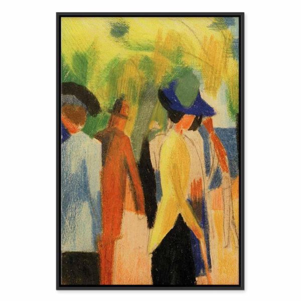 Tableau - August Macke – Walker under trees (Walker in the park)