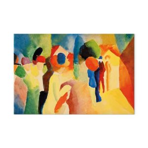 Tableau - August Macke – With a Yellow Jacket