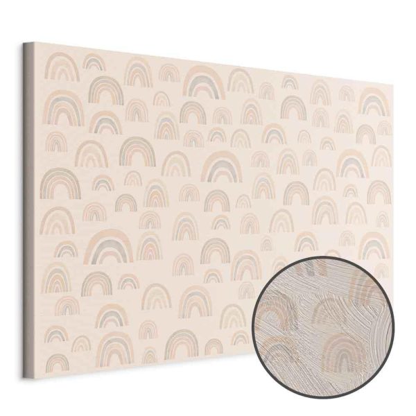 Tableau - August Sky - Various Sizes of Rainbows in Calm Colors