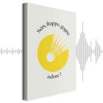 Tableau - Badminton Shuttlecock on a Yellow Circle Background