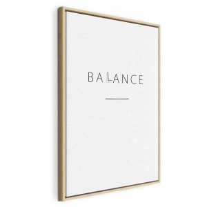 Tableau - Balance of Words (1-part) - Black English Text on White