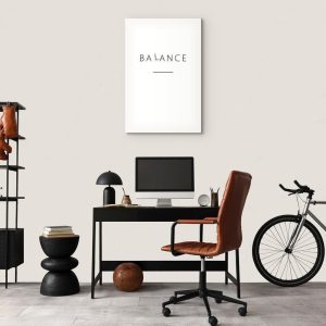 Tableau - Balance of Words (1-part) - Black English Text on White