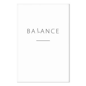 Tableau - Balance of Words (1-part) - Black English Text on White