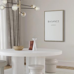 Tableau - Balance of Words (1-part) - Black English Text on White