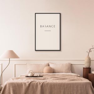 Tableau - Balance of Words (1-part) - Black English Text on White