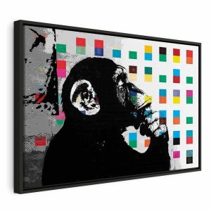 Tableau - Banksy The Thinker Monkey