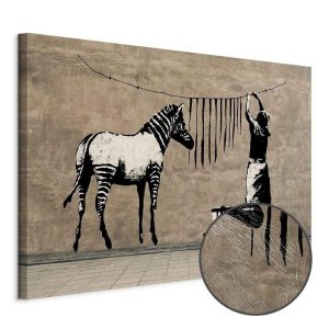 Tableau - Banksy: Washing Zebra on Concrete (1 Part) Wide