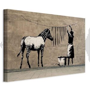 Tableau - Banksy: Washing Zebra on Concrete (1 Part) Wide