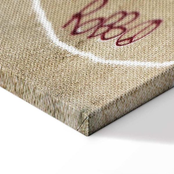 Tableau - Banksy's Plane (1-part) - Red Graffiti Text on Mural Background