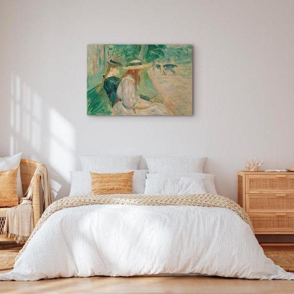 Tableau - Berthe Morisot – Sur un banc de Bois de Boulogne